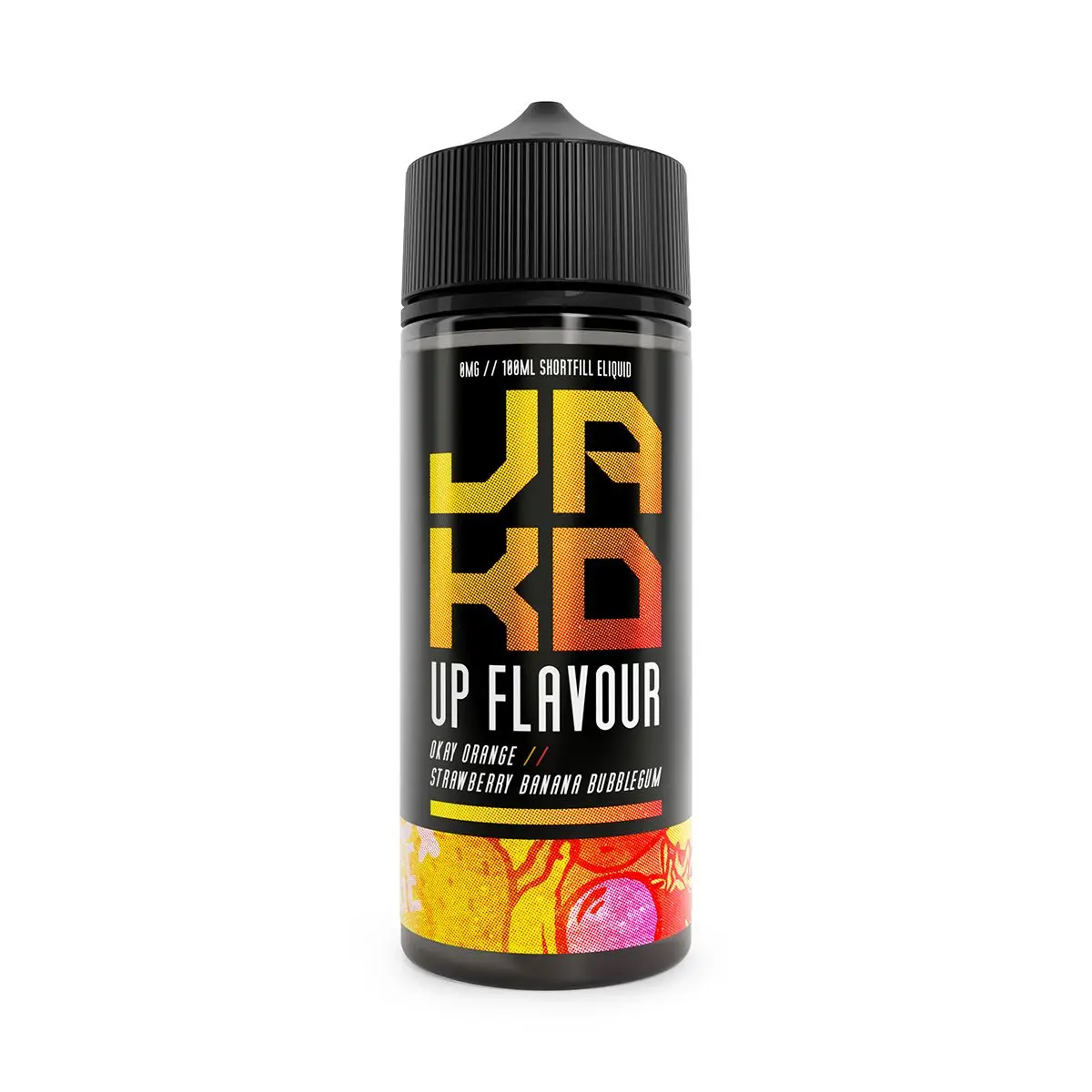 JAKD E-Liquid  - Okay Orange! Strawberry Banana Gum - 100ml